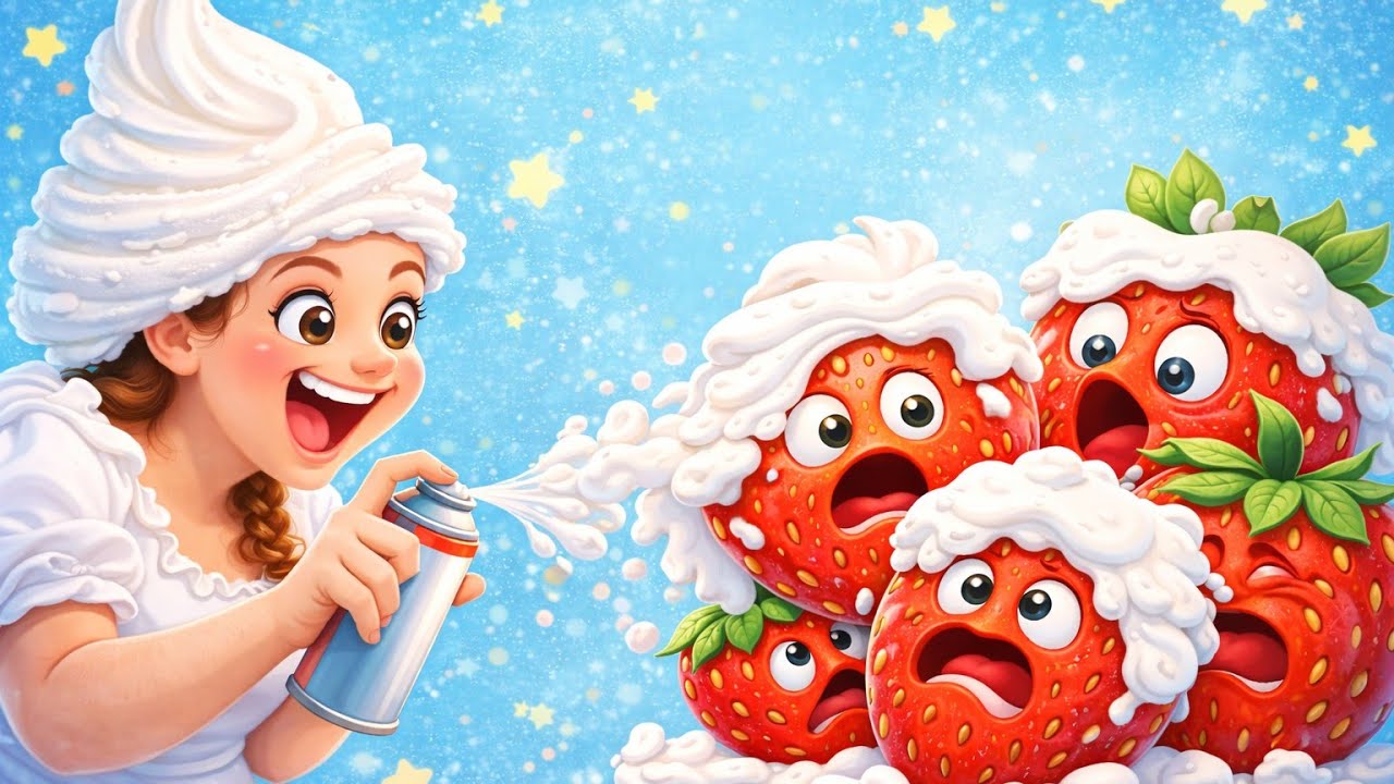 קצפת משגעת את תות 🍓🧁 קצפת או תותים?! #סרטוניםמצחיקים #יוטיובלילדים #סרטוניםלילדים 