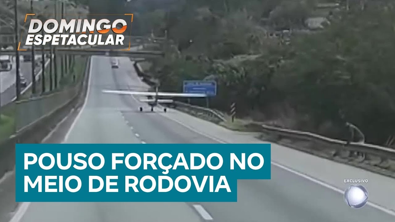 Piloto faz pouso forçado em rodovia em São Paulo