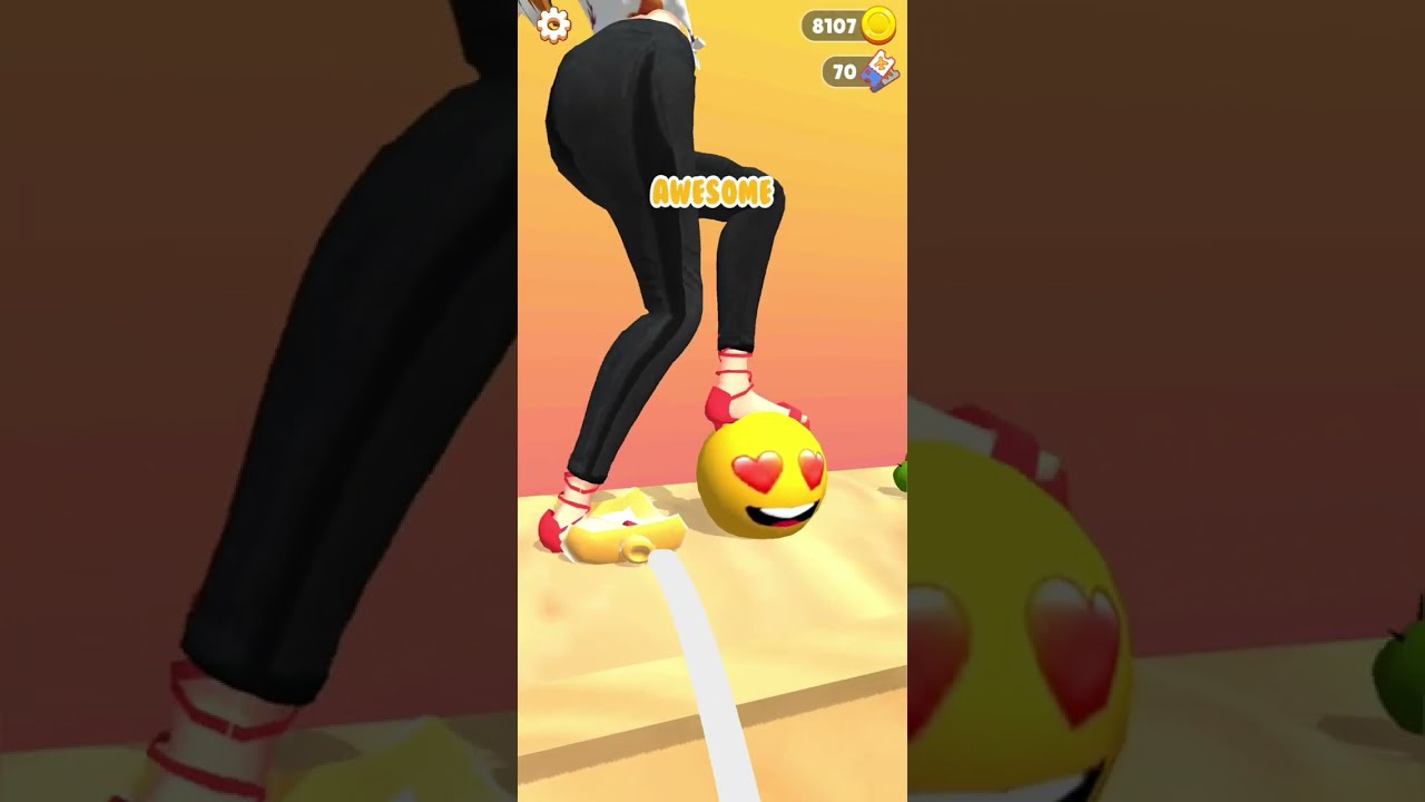 Challenge Emoji Crush Satisfying ASMR Relaxing Video Android Tippy Toe Gameplay 