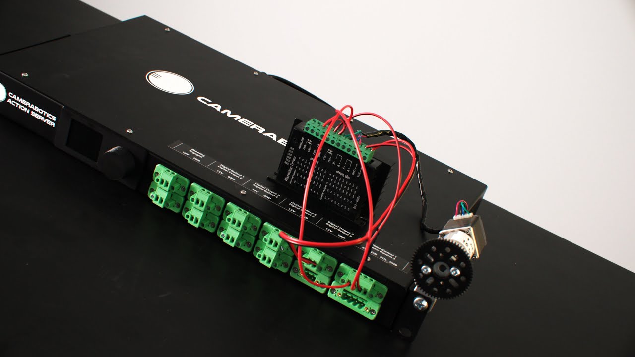 Camerabotics Action Server Stepper motor setup