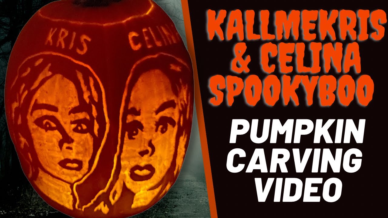 KallMeKris and CelinaSpookyBoo Pumpkin Carving Tutorial 2023
