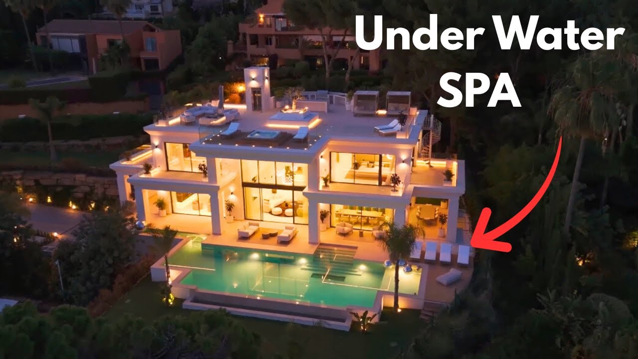 Mansion in Spain | Under Water SPA Marbella House Tour