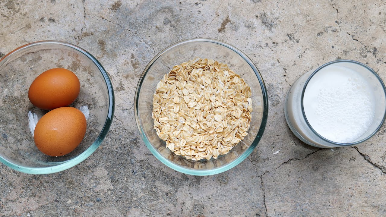 OAT + TELUR + SUSU - jadi camilan enak banget, andalan keluarga !