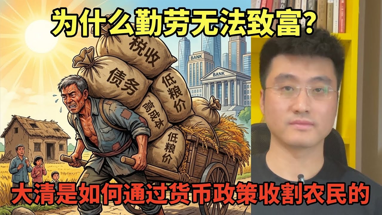 为什么说勤劳无法致富？揭秘大清是如何通过货币政策收割农民的，清朝衰亡的经济本质是什么？| 汲取型制度 | 辛亥革命 | 保路运动 | 财政赤字化 |地方军阀 | 中国金融史