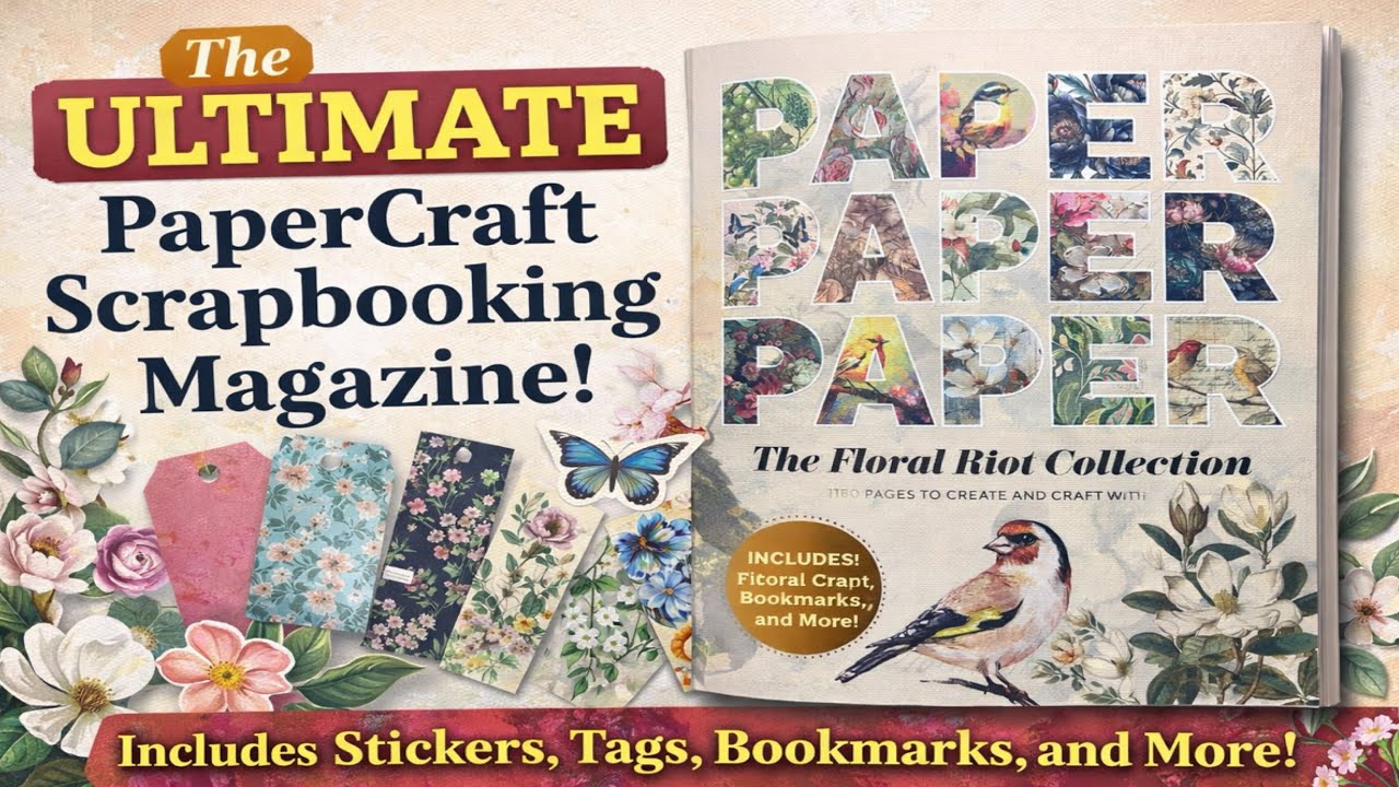 NEW RELEASE! PAPER! PAPER! PAPER! The Floral Riot Collection | Floral Scrapbooking Magazine