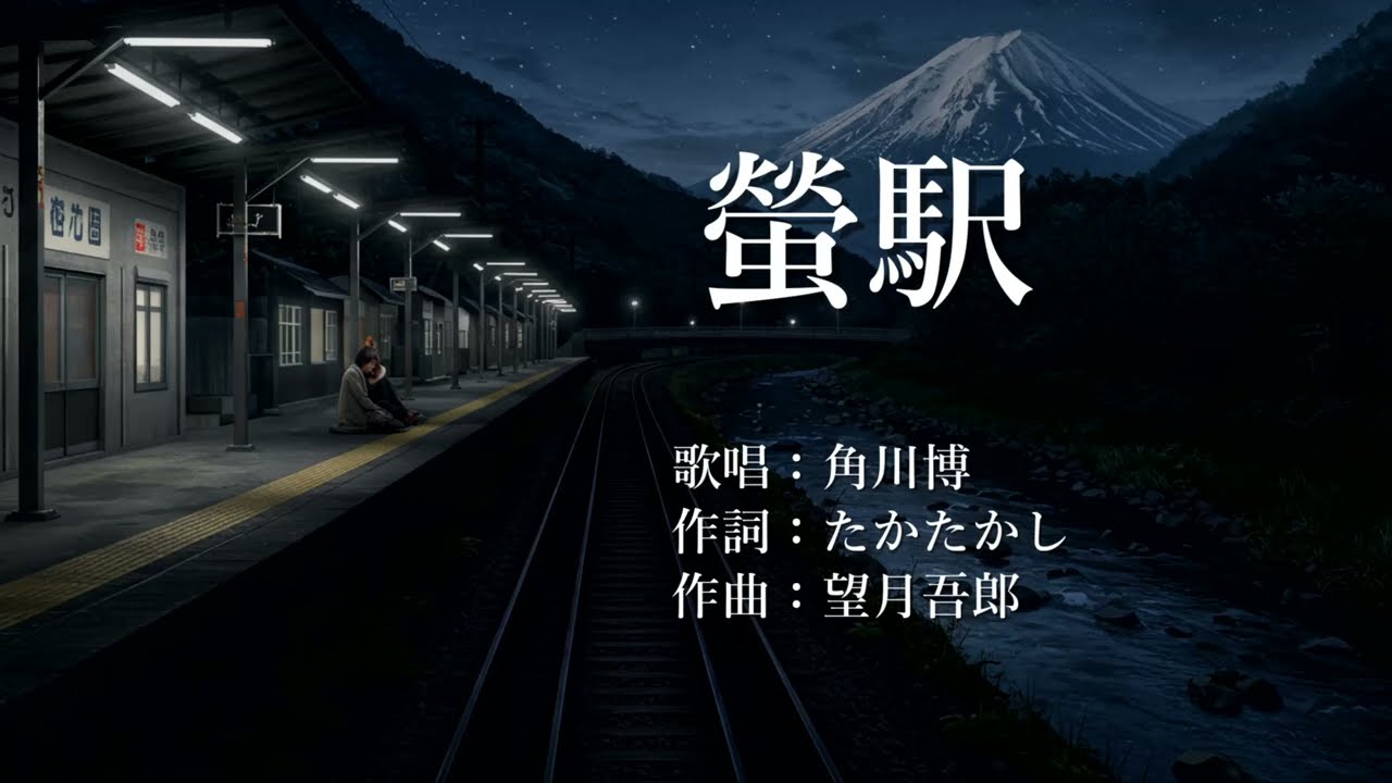 螢駅　角川博さんの歌唱です
