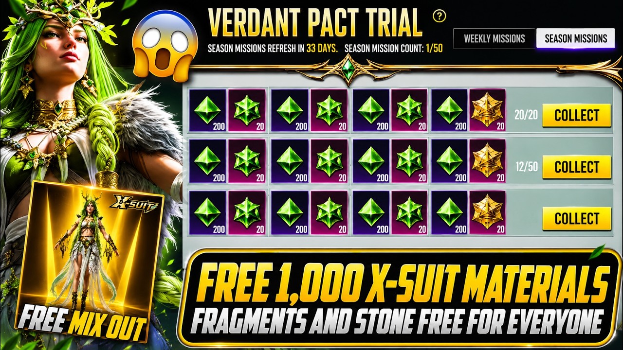Free X-Suit Materials For Everyone | New Best Event Get 1000 Plus Free Materials Free Mix X-Suit