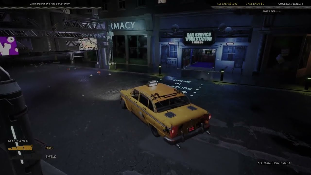 CyberTaxi: Lunatic Nights Gameplay 1