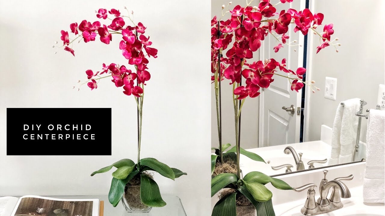 How To Easily Make A Faux Orchid Centerpiece | Home Decor Ideas | Save Money Making Your Own
