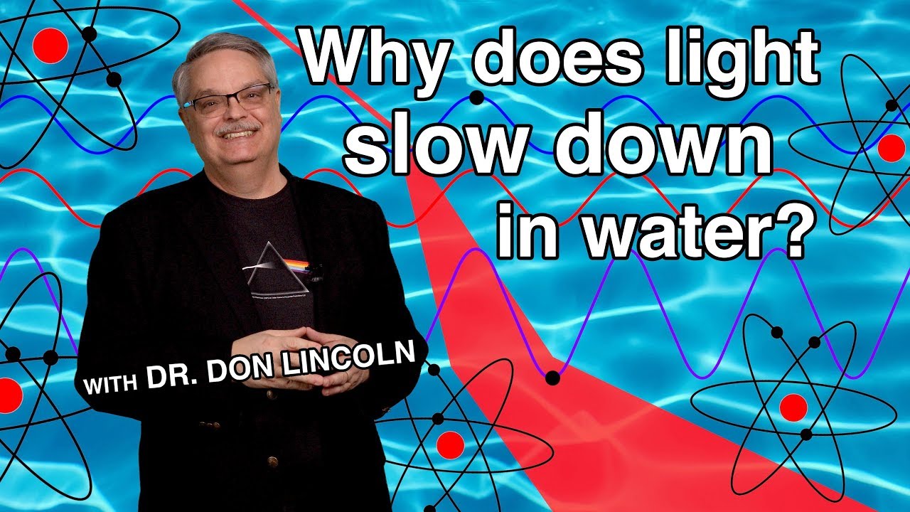 Why does light slow down in water?