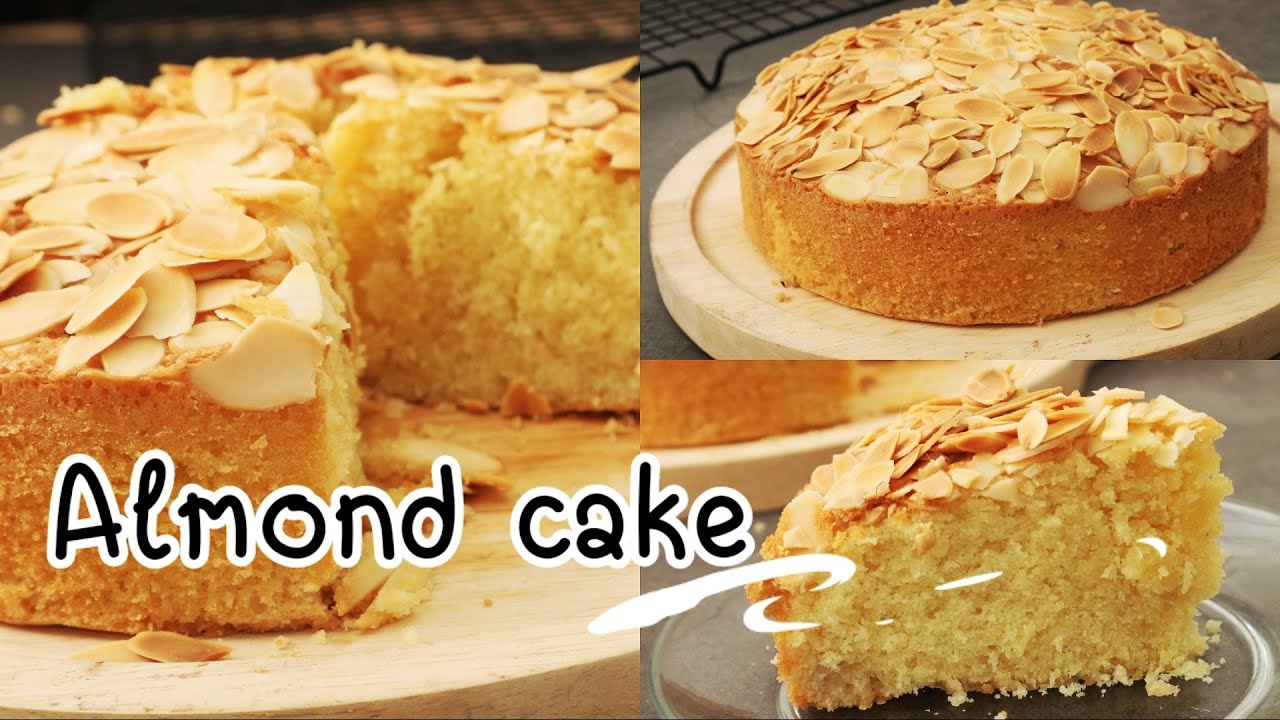 เค้กอัลมอนด์2 ปอนด์สูตรหวาน้อยใช้น้ำมันแทนเนย/Almond cake/easy food good health byAndy
