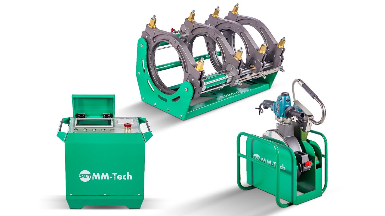 CNC Hydraulic HDPE Pipe Butt Fusion Welding Machine SWT-V315/90A - Opeartion Video