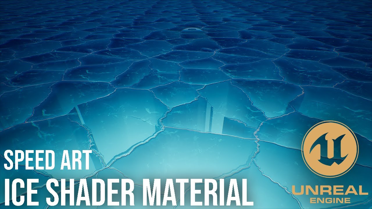 Speed Art: Unreal Engine 5 - Making Stylized Glowing Ice Shader