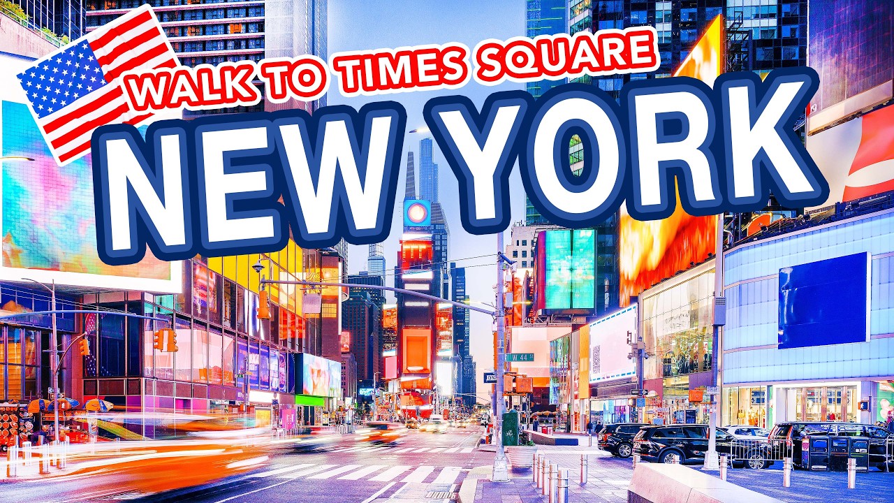 TIMES SQUARE New York City - 4k Walking Tour of Times Square NYC