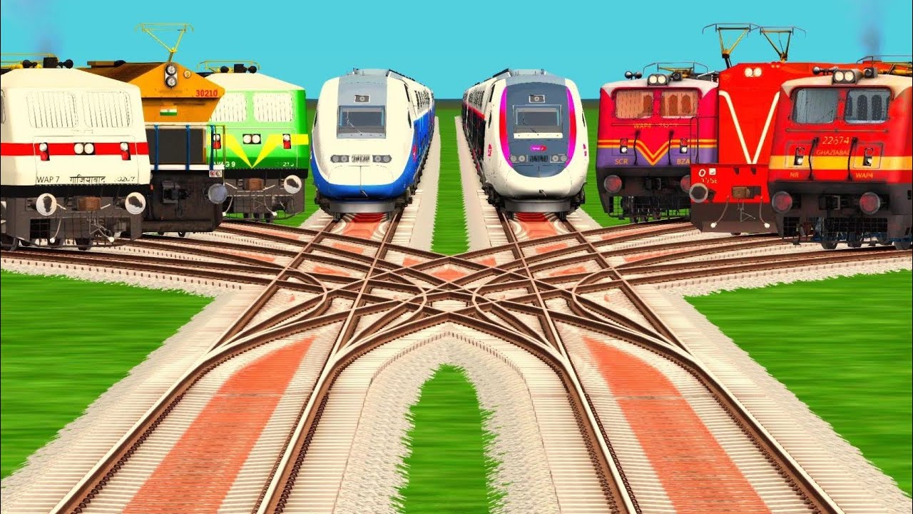 🌟New Railroad By New Tracks Railroad Junction ll Daimond Baancher Railway station ll train simulator