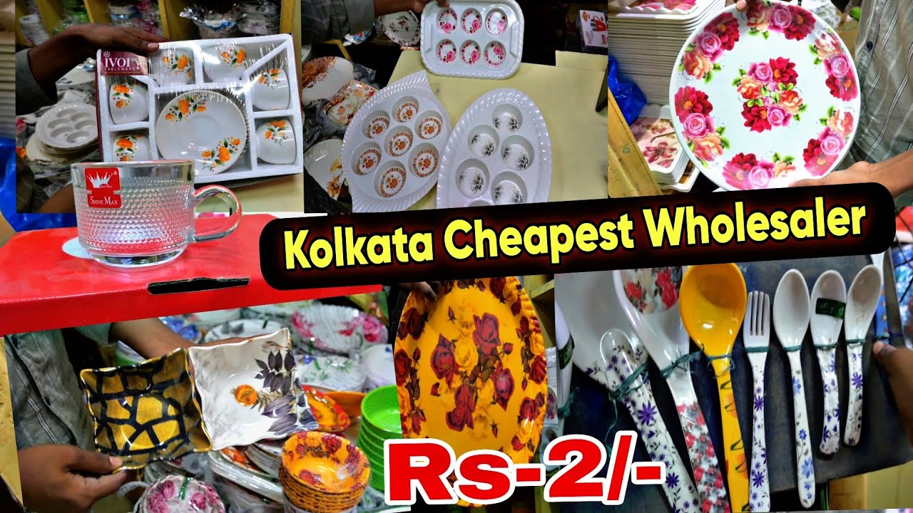 BARABAZAR WHOLESALE market Melamine Crockery, Glass & Gift Items//WITH NEW Wholesale BUSINESS IDEAS