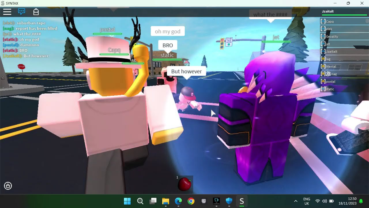 Old Roblox Revival - syntax - suburban got hacked - 18/11/23 - Part 2 -