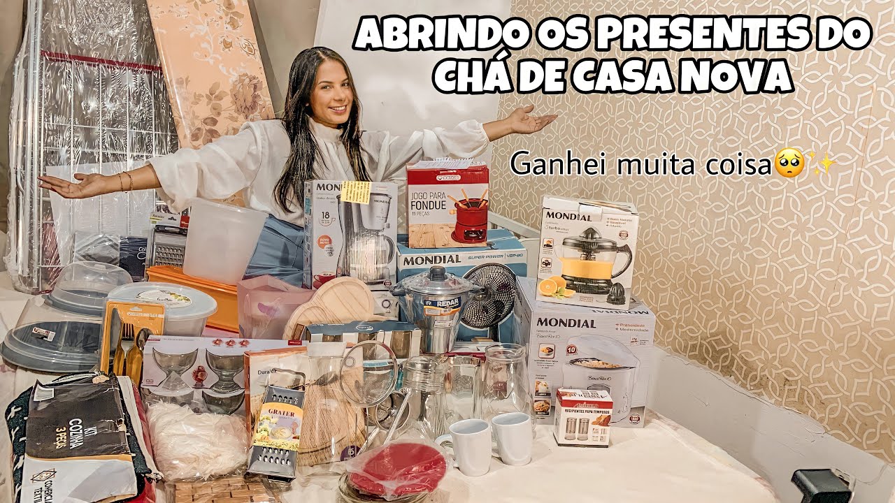 ABRINDO OS PRESENTES DO CHÁ DE CASA NOVA
