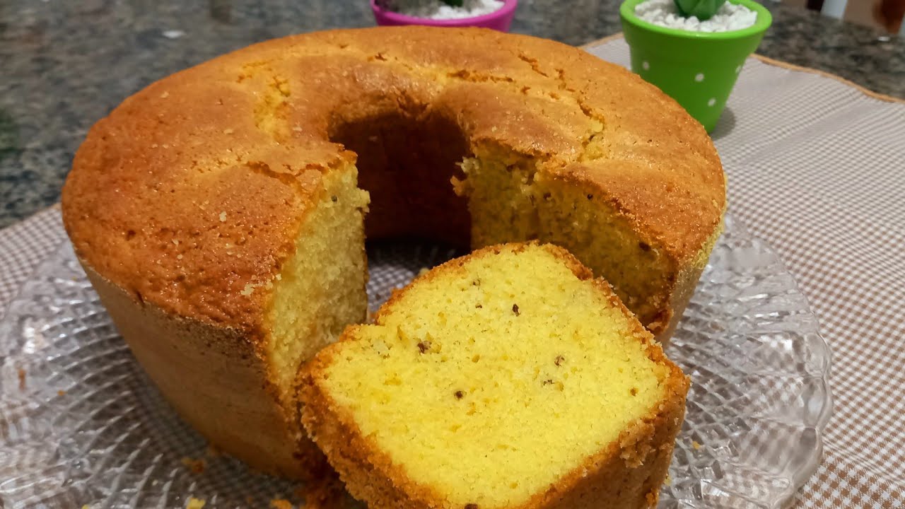 BOLO CAIPIRA DE FUBÁ COM ERVA DOCE, FÁCIL FOFINHO