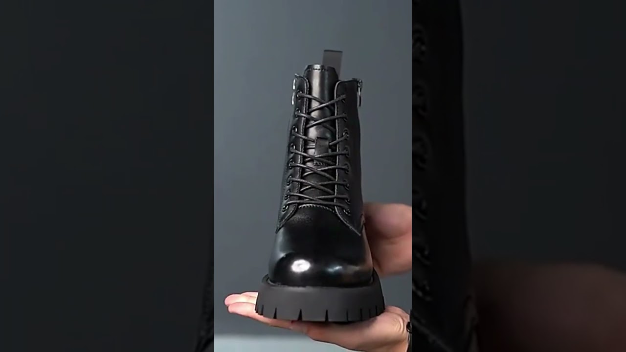Mens Shoes: Zipper Man Platform Boot Height Increasing High Men Leather Heel Shoe 