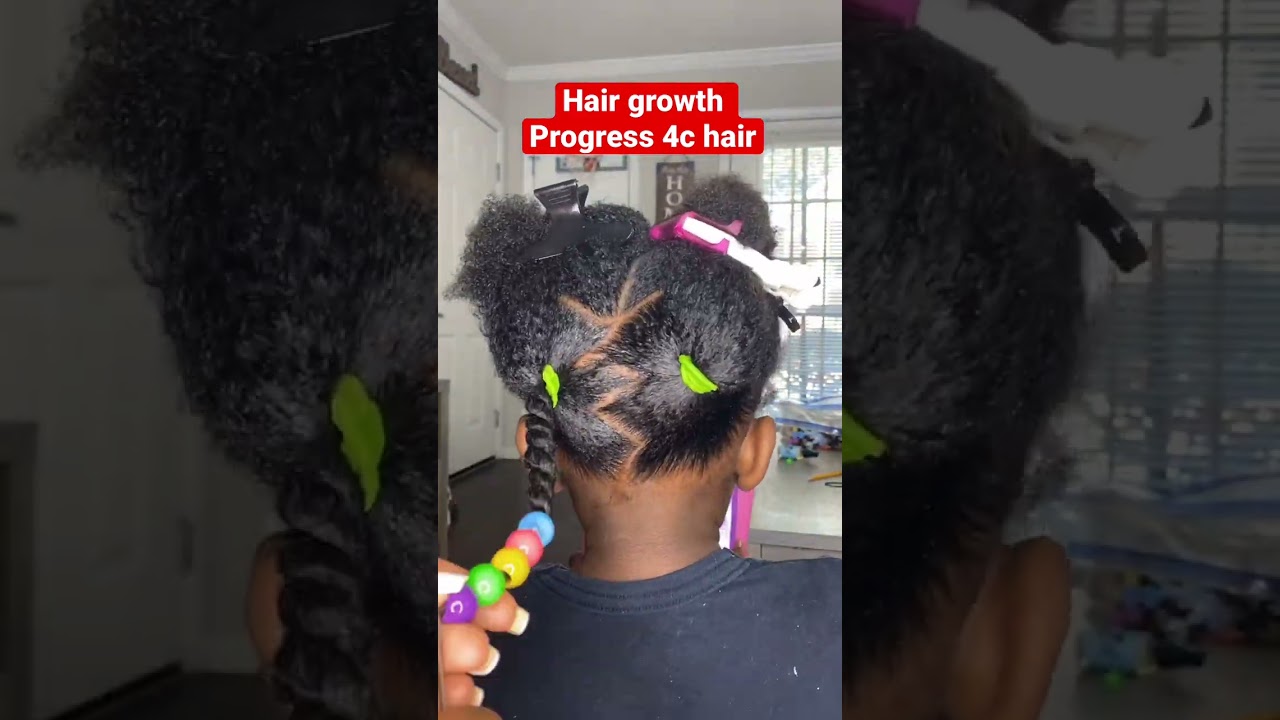 My 5year old hair growth update #4chair #naturalhair #blackgirlhairstyles #kidshairstyle #haircare