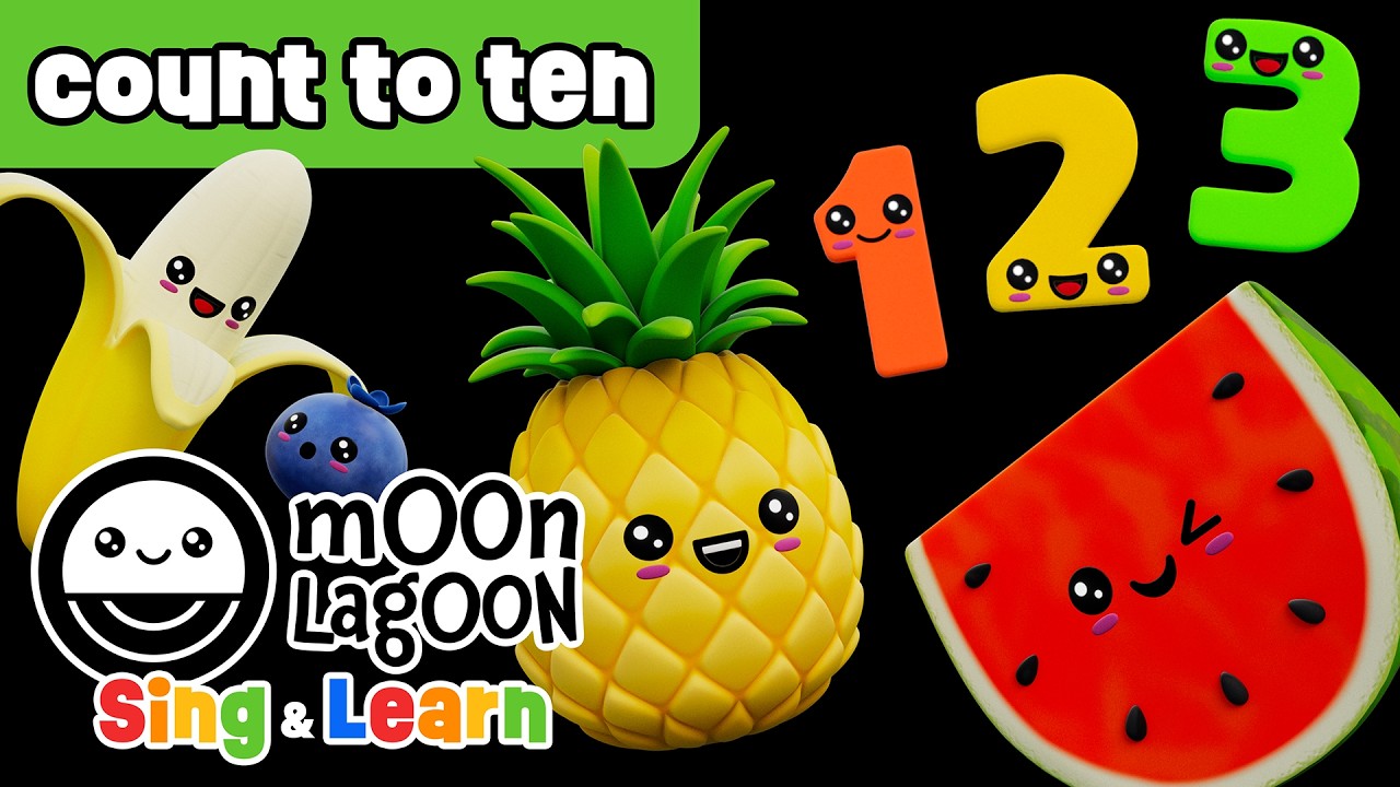 Sing & Learn | Count to 10 with Fruit Song for Kids | 4K HDR