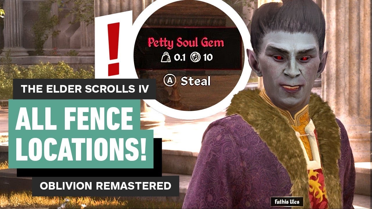 Oblivion Remastered: Where to Sell Stolen Items | All Fence Locations