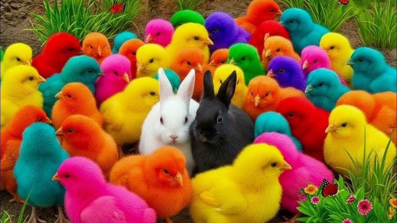 Tangkap Ayam Lucu, ayam warna warni, ayam rainbow, kelinci lucu, bebek lucu, ikan koi, Hewan Lucu