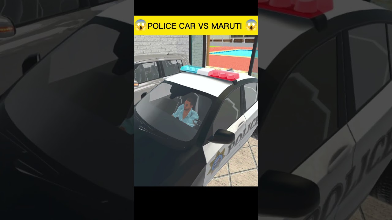 police car vs maruti 😱Indian Theft Auto 💥simulator🤯 #short #video #indian #game #shorts