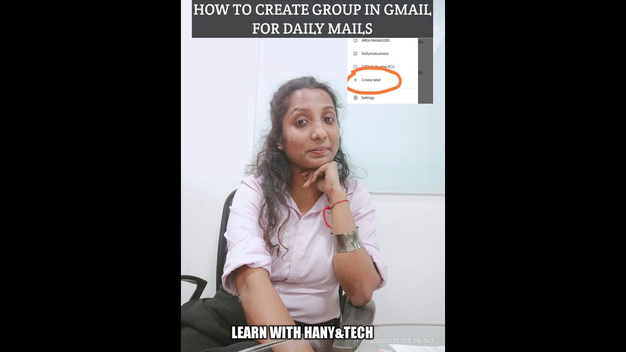 How to create gmail label, how to create group, learn with hany&tech#Shorts#YouTube shorts#Hany&tech