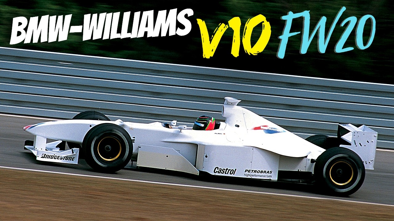 Williams FW20 B | First BMW V10 F1 Engine (E41) - 1999 Test at Miramas (V10 Formula 1 Sound)