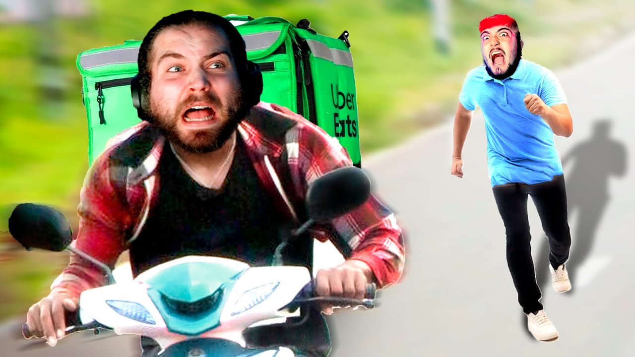 TORNEI-ME NUM ENTREGADOR DA UBER E ROUBEI A COMIDA A TODOS! - Food Delivery Simulator