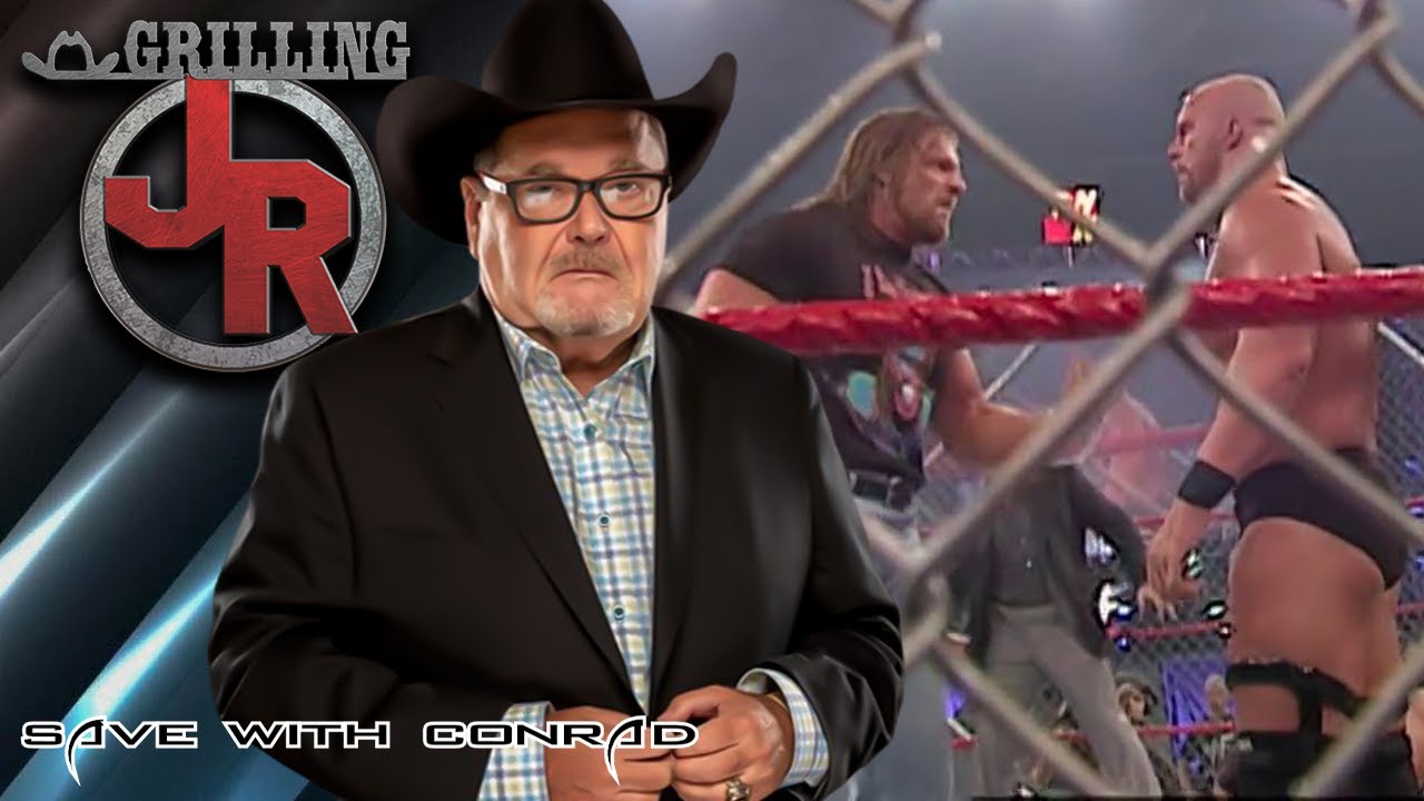 Джим Росс снимается на RAW после Wrestlemania 17
