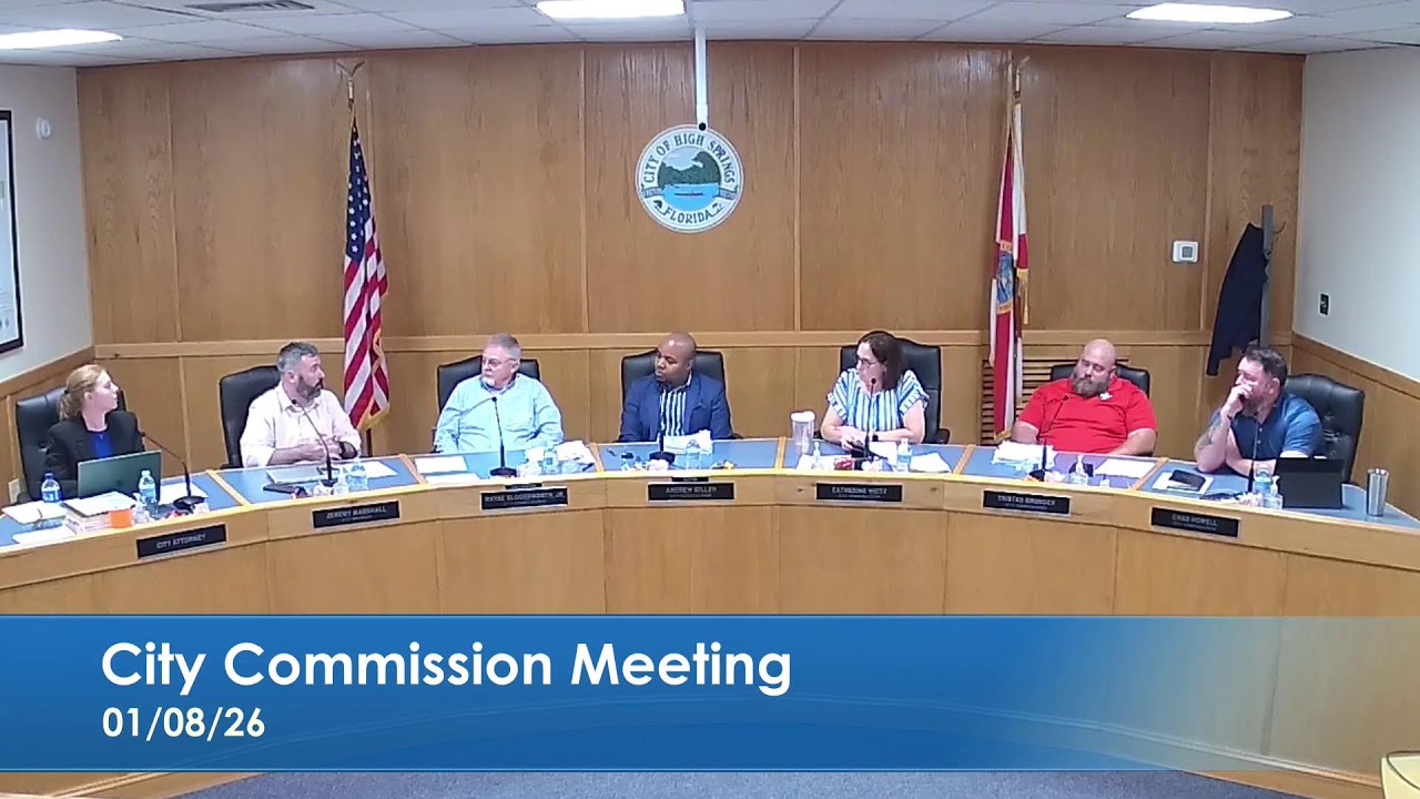 January 8, 2026  High Springs City Commission Meeting
