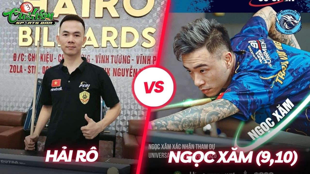 🔴BILLIARDS | NGỌC XĂM (9,10) VS HẢI RÔ | RACE 15