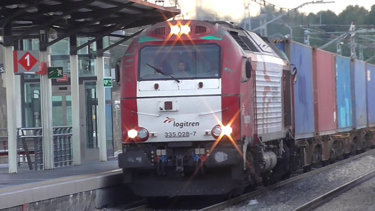 Logitren - Tren internacional de Mercancias Valencia Madrid 335.028 en Valdemoro