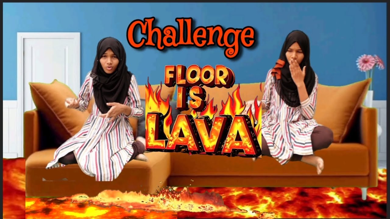 🤣🔥 FLOOR IS LAVA CHALLENGE 🔥🔥🤪 |Twinsisters|#lava#floorislava#twinsisters