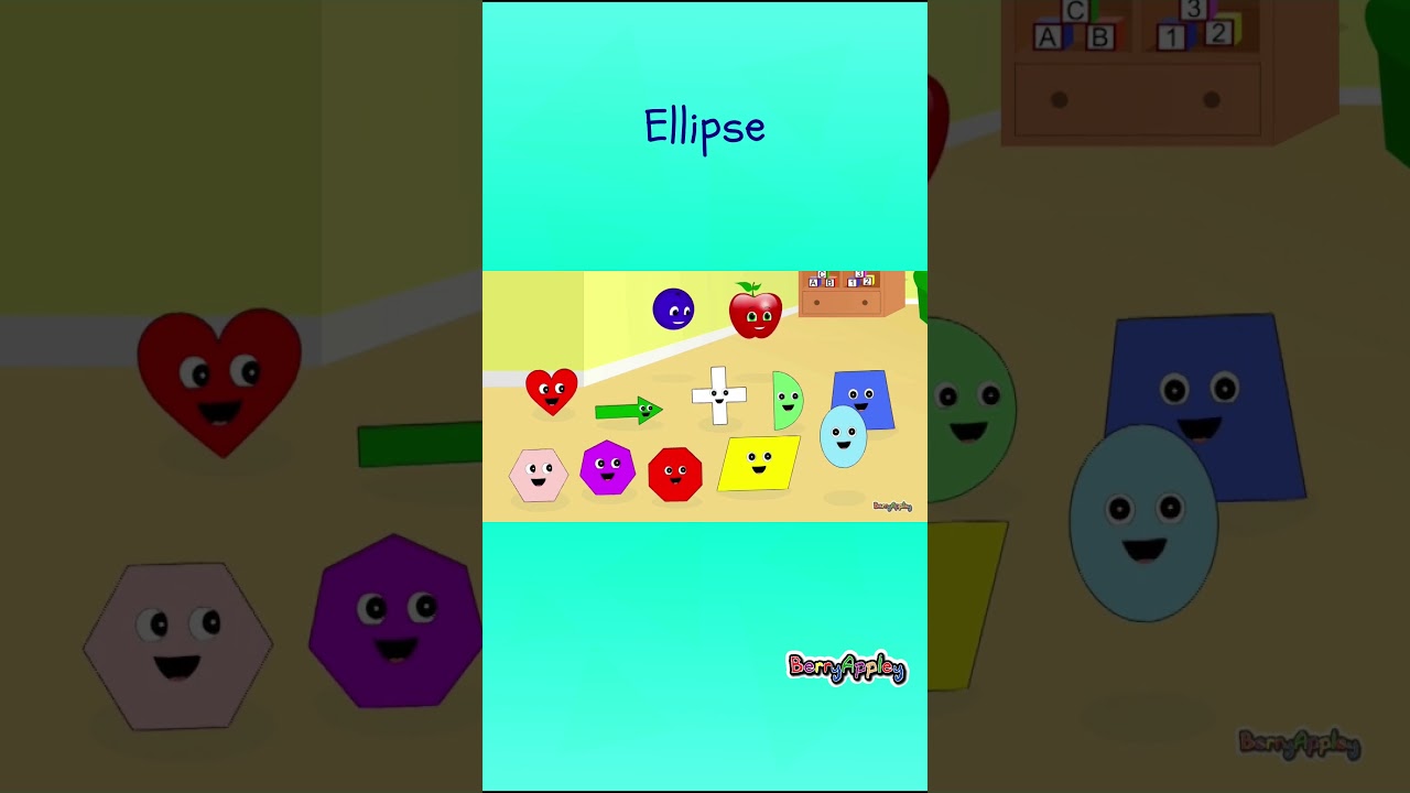 Shapes Song Part 2 | Learn Shapes #Education #Shapes #Kids #English | BerryAppley