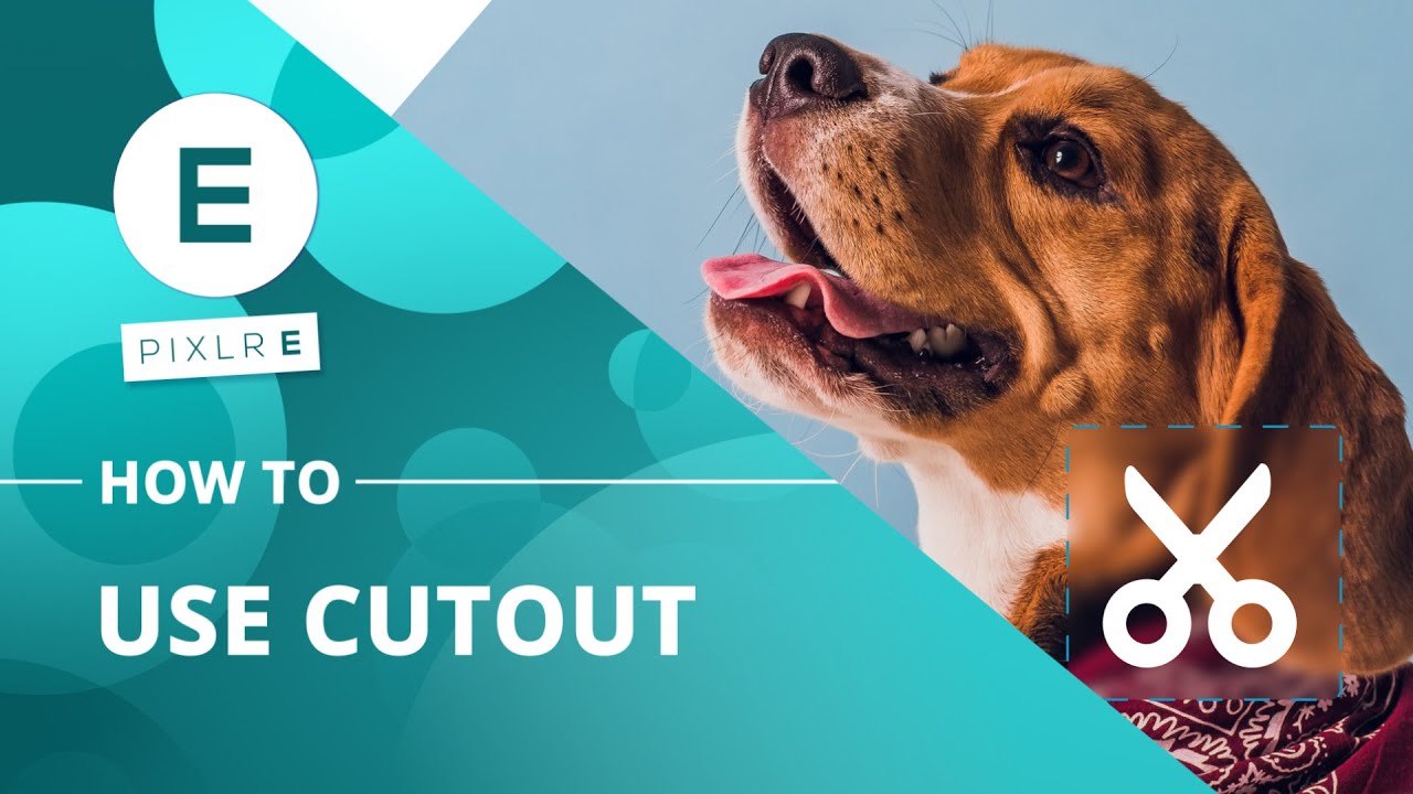 How to use cutout in Pixlr E