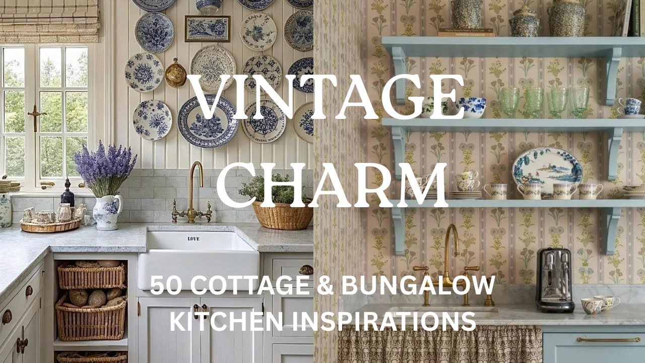 Vintage Charm: 50 Cottage & Bungalow Kitchen Inspirations