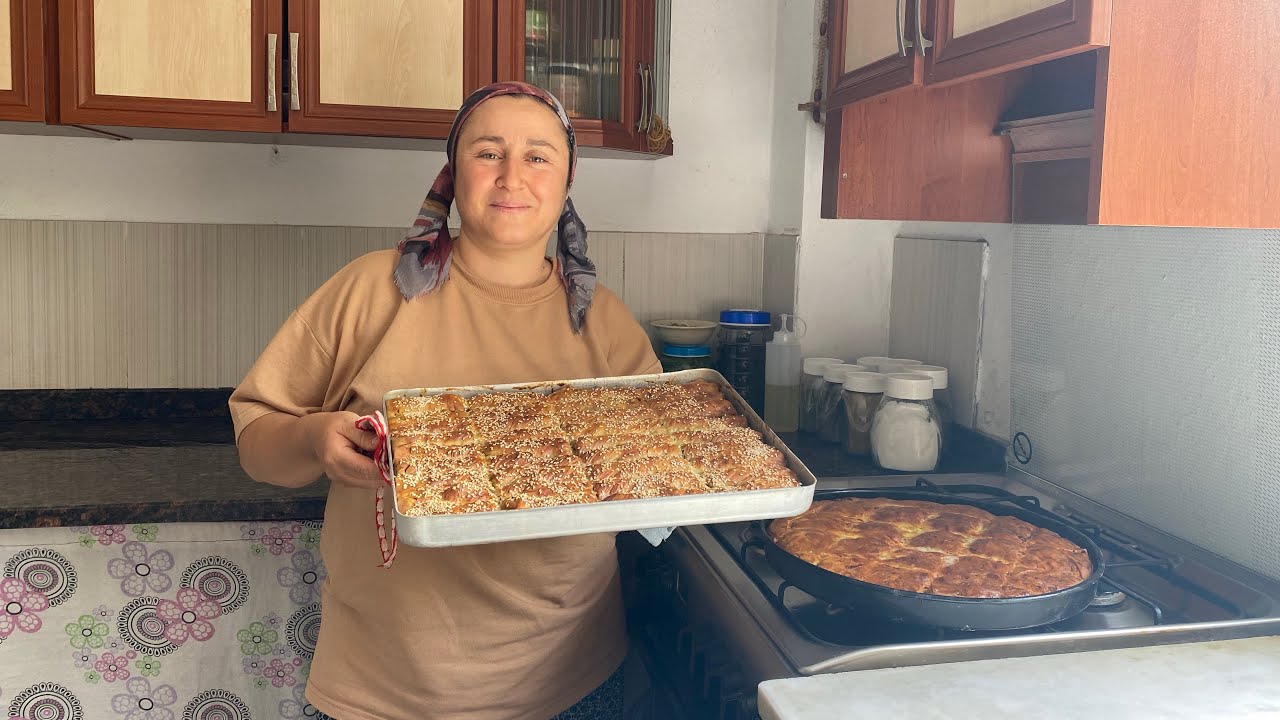 BÖREKLERİNİZDE BU PATATESLİ HARCI DENEYİN 💯|Büzgülü Börek 😍|KARA KAZANDA SÜT KAYNATMA 👩🏻‍🌾