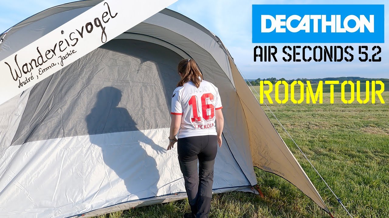Roomtour & Features: DECATHLON Quechua Air Seconds 5.2 Fresh & Black Familien-Luftzelt im Detail
