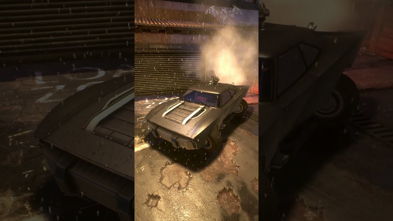 THE BATMAN Batmobile in Batman: Arkham Knight [PC Mod] #shorts