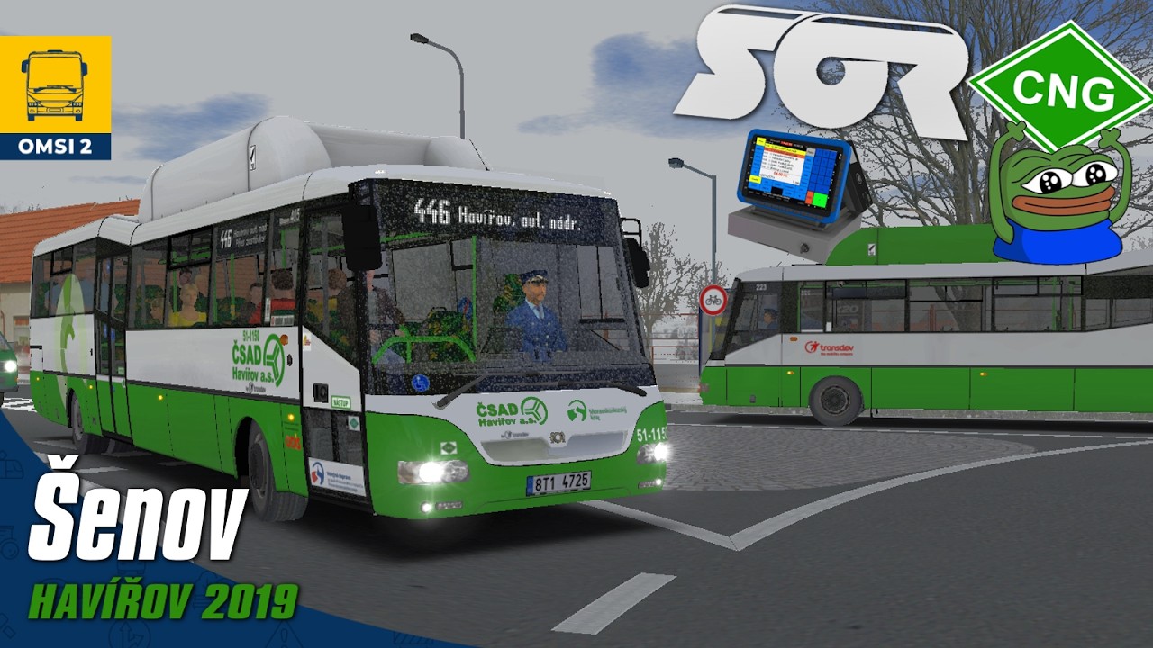 OMSI 2 #184 - Linka 446 z Šenova s vylepšenou CNG Sorkou! (Synergy OCC)