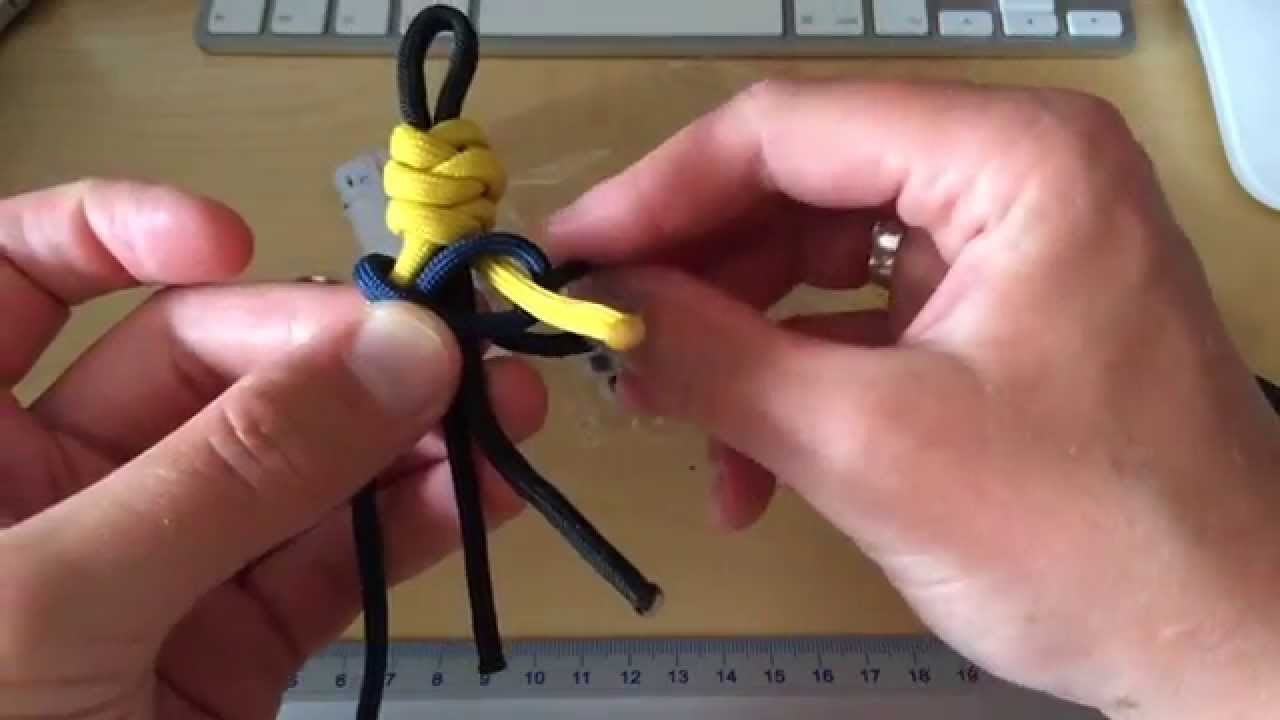 Paracord Minion Schlüsselanhänger Selbstgemacht