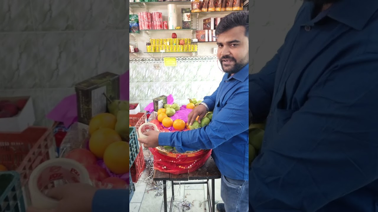 Fruit Tokra Packing Full Tutorial | Stylish Gift Basket Making