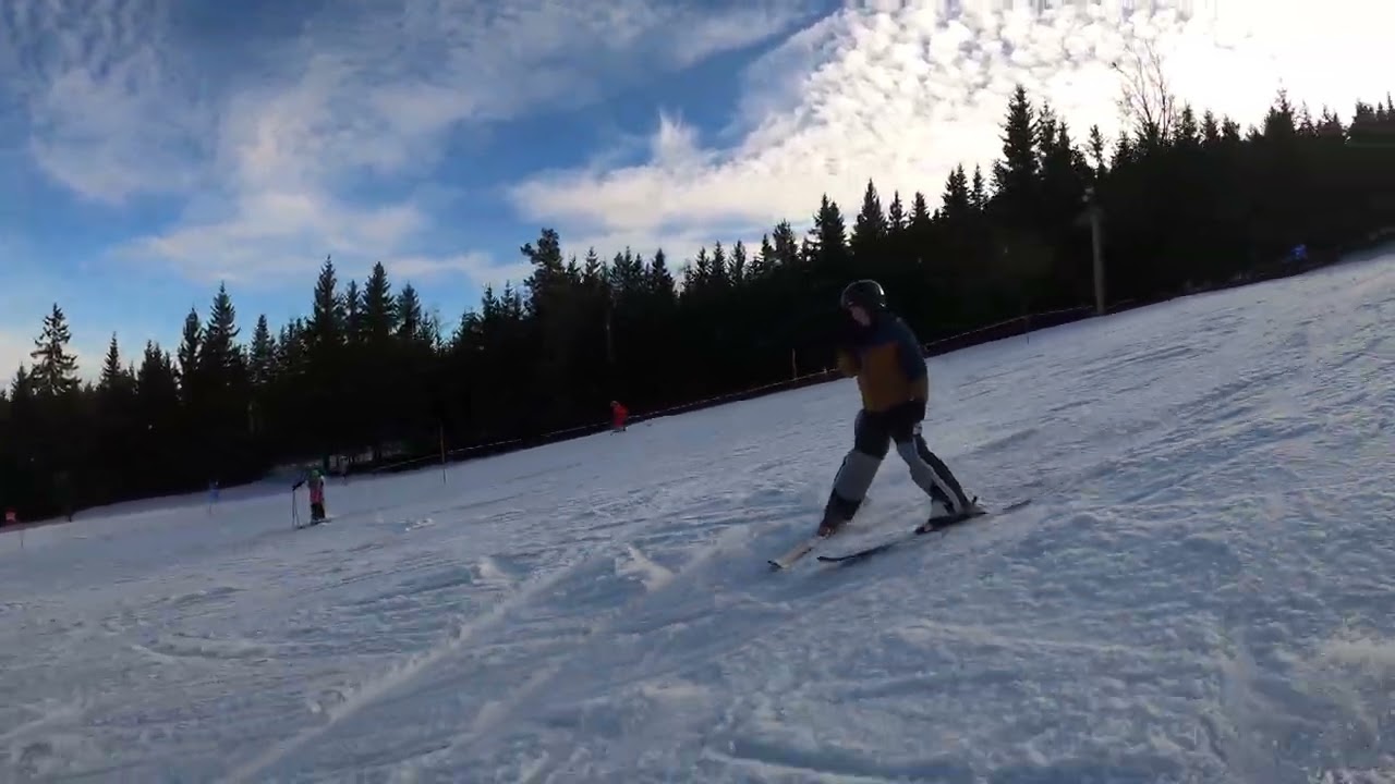 Skifahren in Wenigzell nach dem Skiunterricht mit meinen beiden Söhne Part 2.