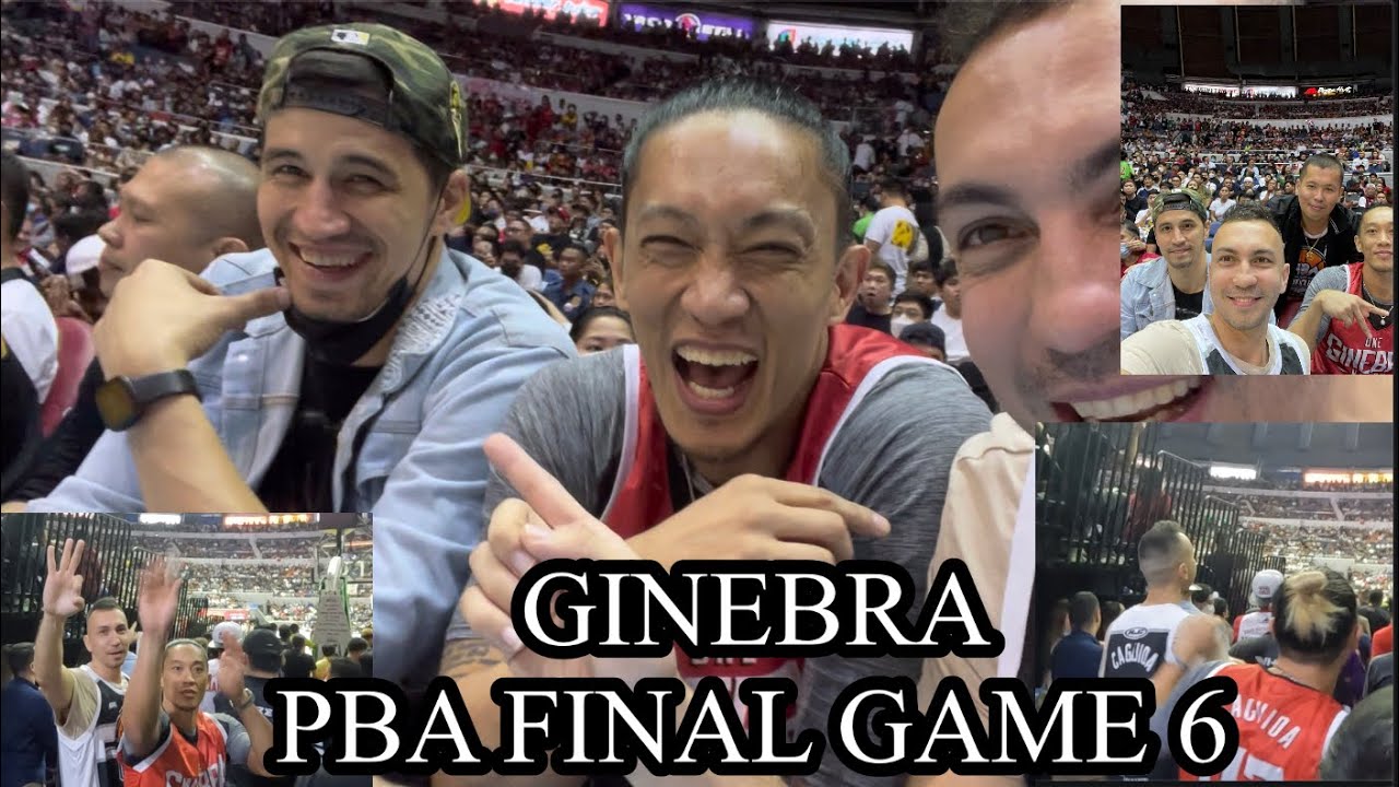 GINEBRA - akala namin di kami makakapasok ng ARANETA COLISEUM - GAME 6 PBA finals - Congrats game 7