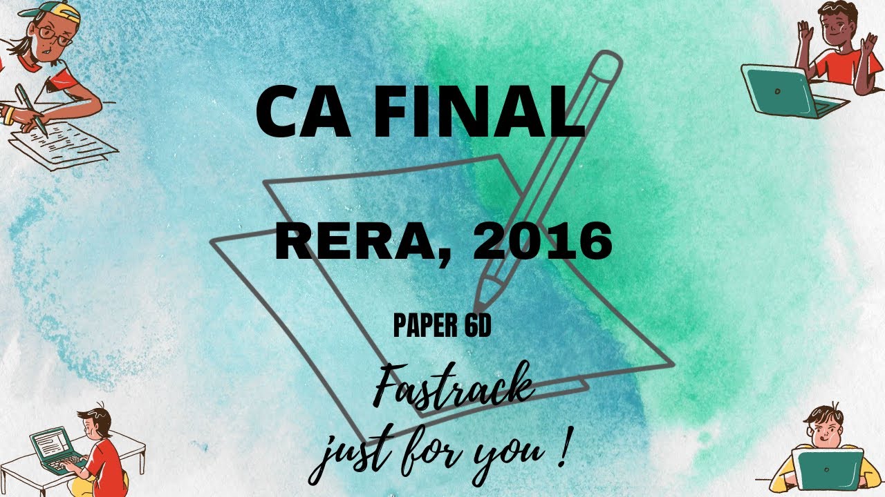 CA FINAL-RERA,2016(Paper 6D)-New Study Material.