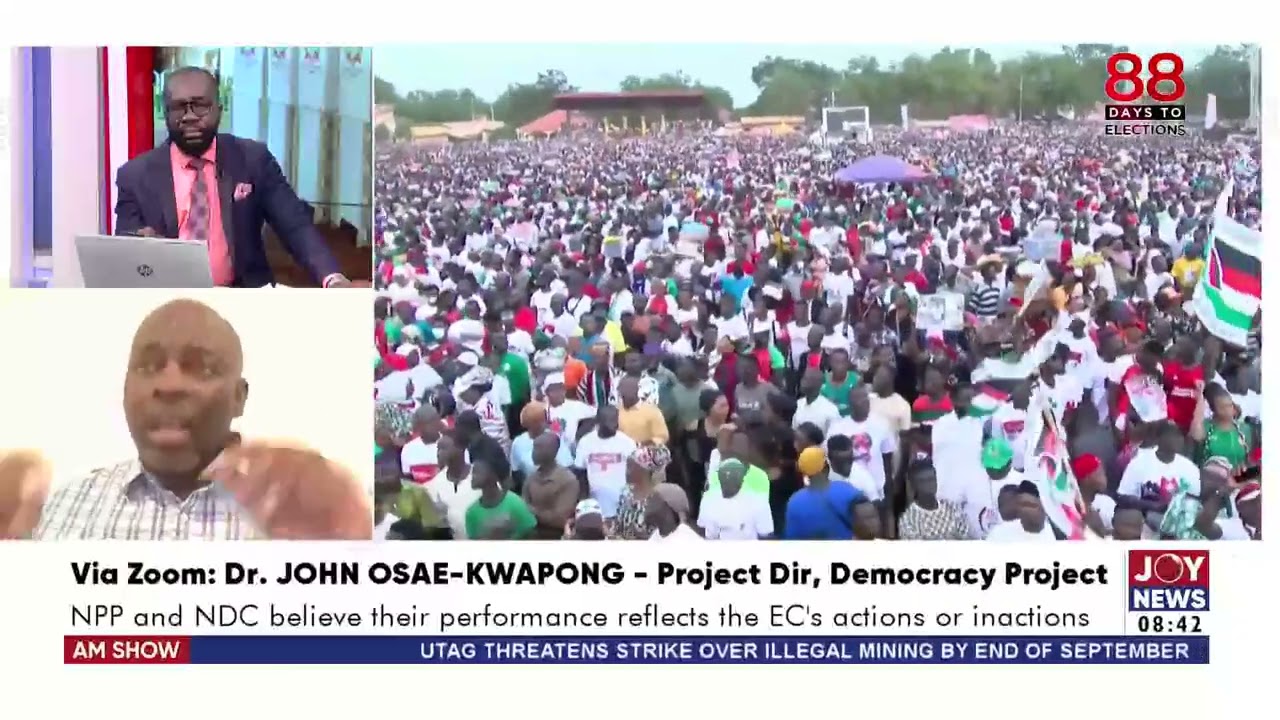 NPP and NDC believe their performance reflects the EC's actions and inactions - Dr John Osae-Kwapong